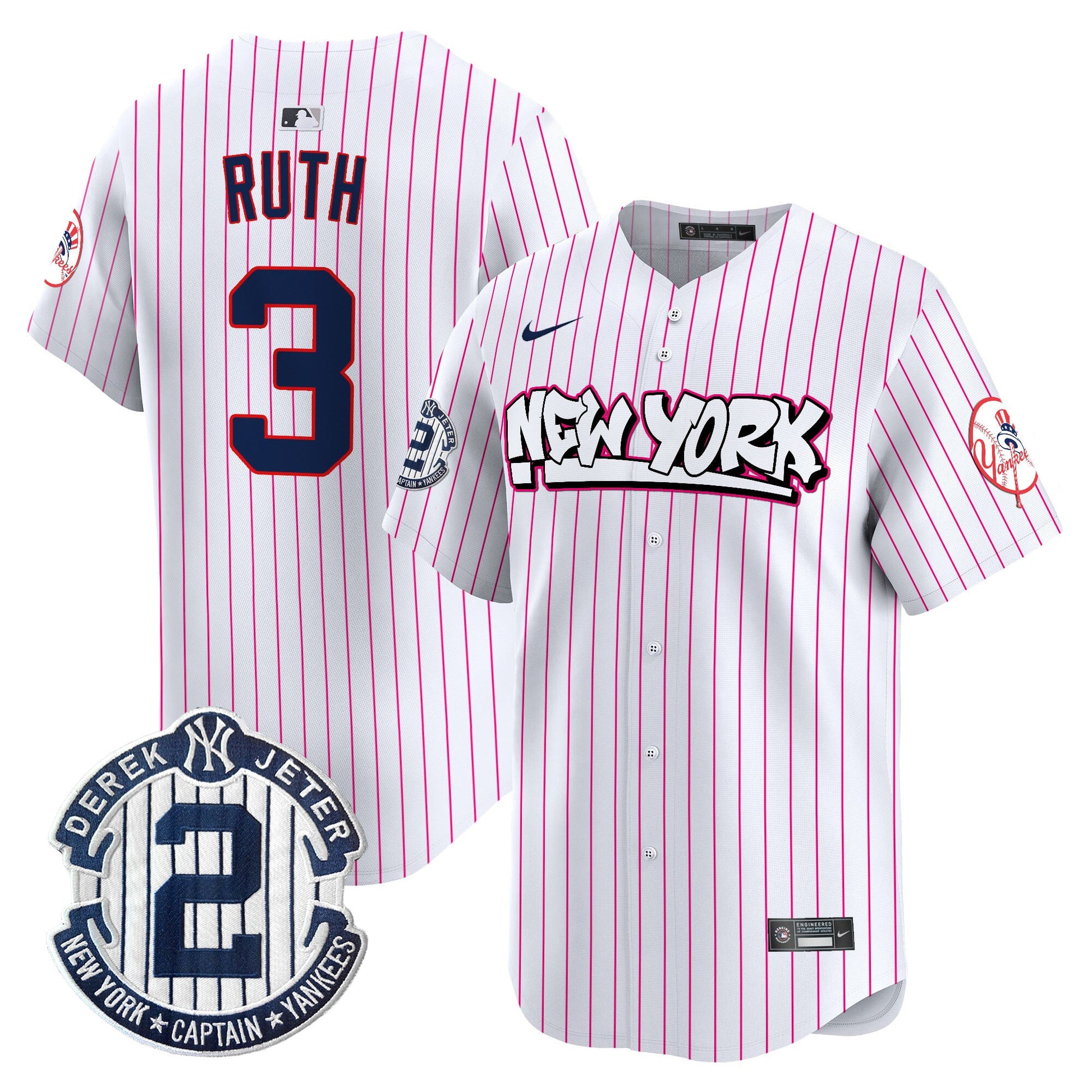 Men's New York Yankees Graffiti Vapor Premier Limited Jersey V2 - All Stitched