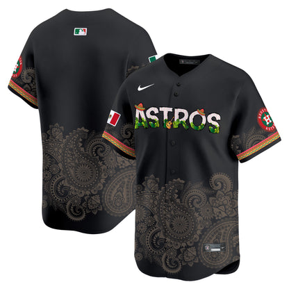 Houston Astros Paisley Mexico Vapor Premier Limited Jersey V4 - Printed