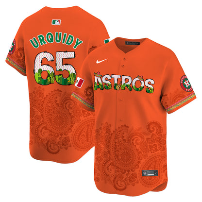 Houston Astros Paisley Mexico Vapor Premier Limited Jersey V4 - Printed
