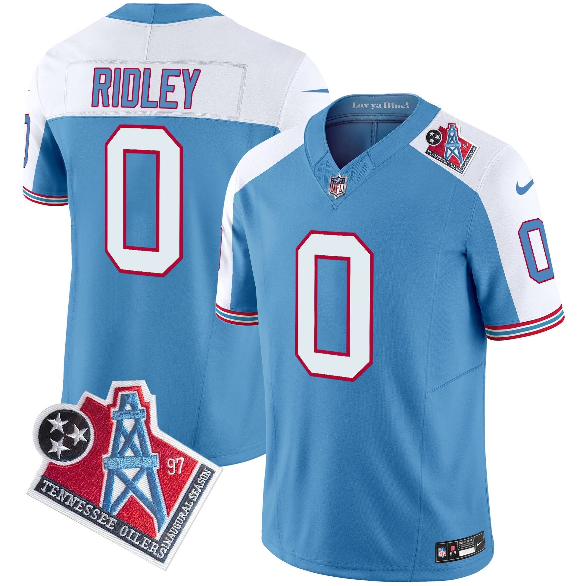 Men's Titans 1997 Throwback Vapor Limited Jersey - All Stitched