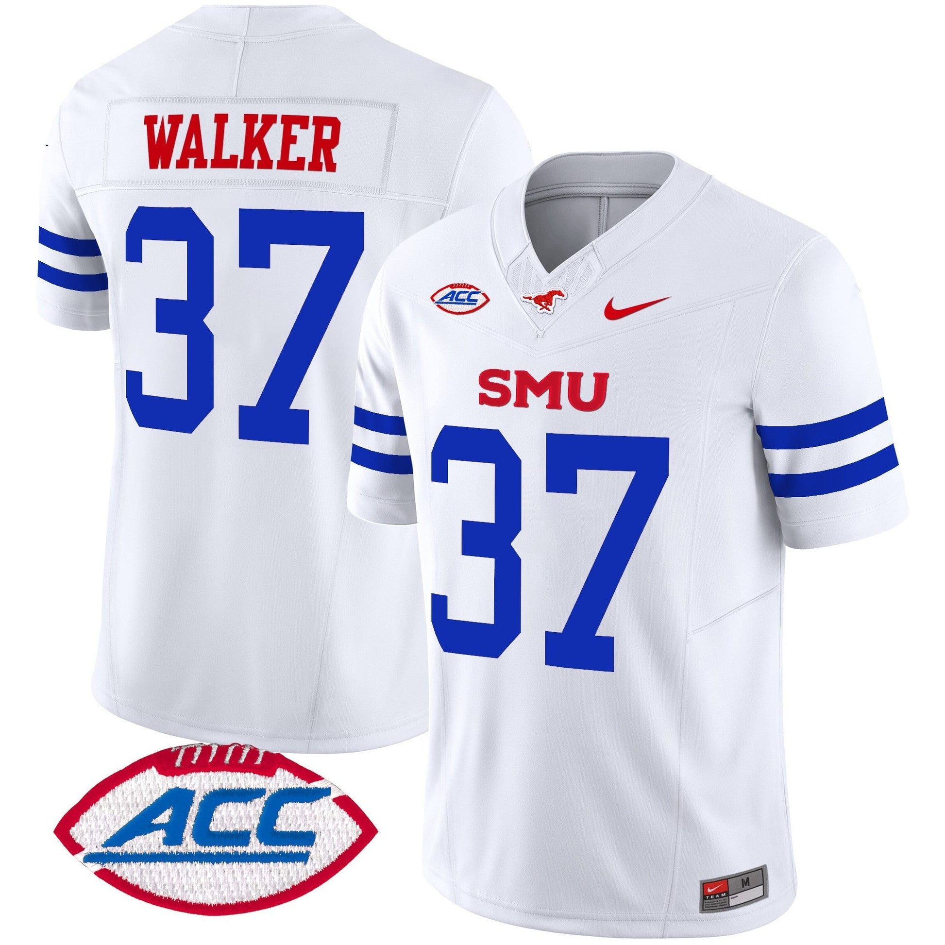 Men's SMU Mustangs 2024 Vapor Limited Jersey - All Stitched