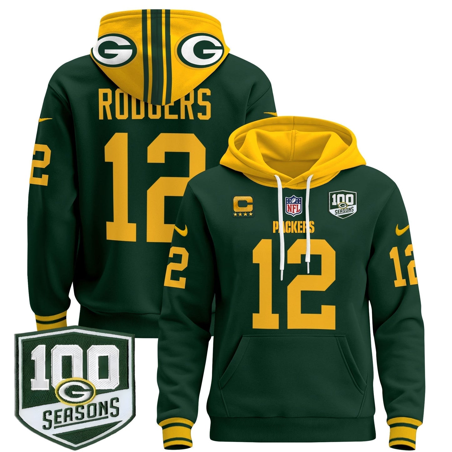 GB Throwback 2024 Pullover Hoodie - All Stitched