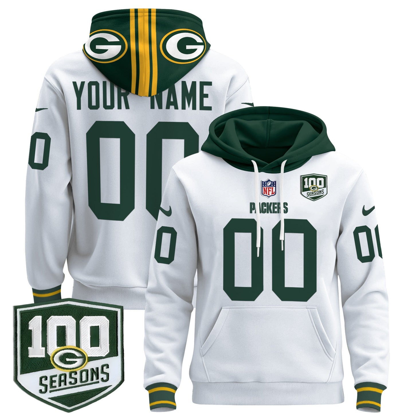 GB Throwback 2024 Custom Pullover Hoodie - All Stitched