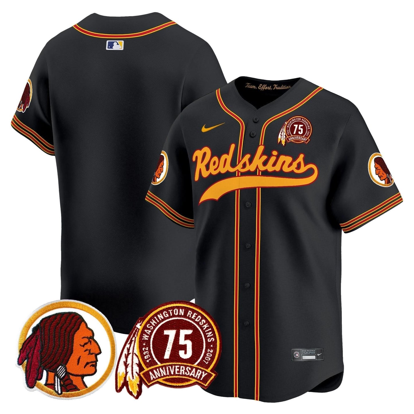 WR 75th Patch Throwback Vapor Premier Limited Jersey - All Stitched