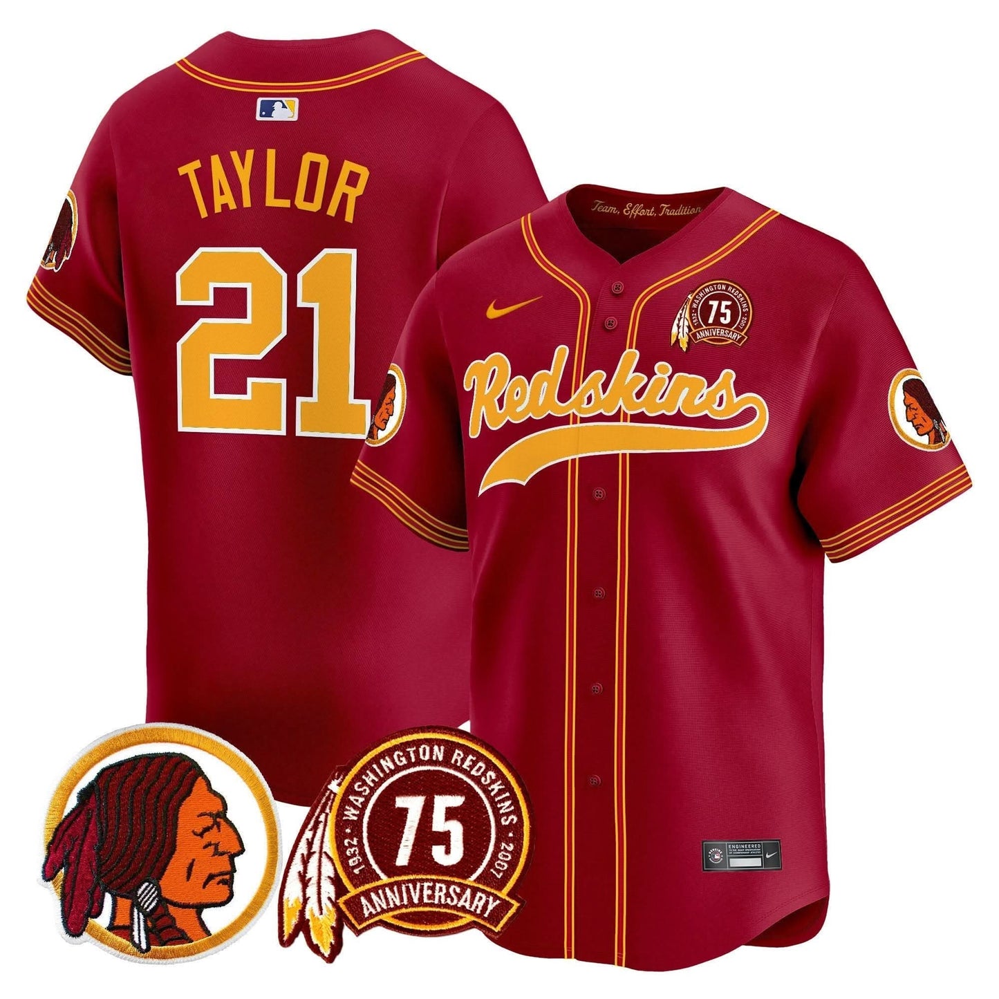 WR 75th Patch Throwback Vapor Premier Limited Jersey - All Stitched