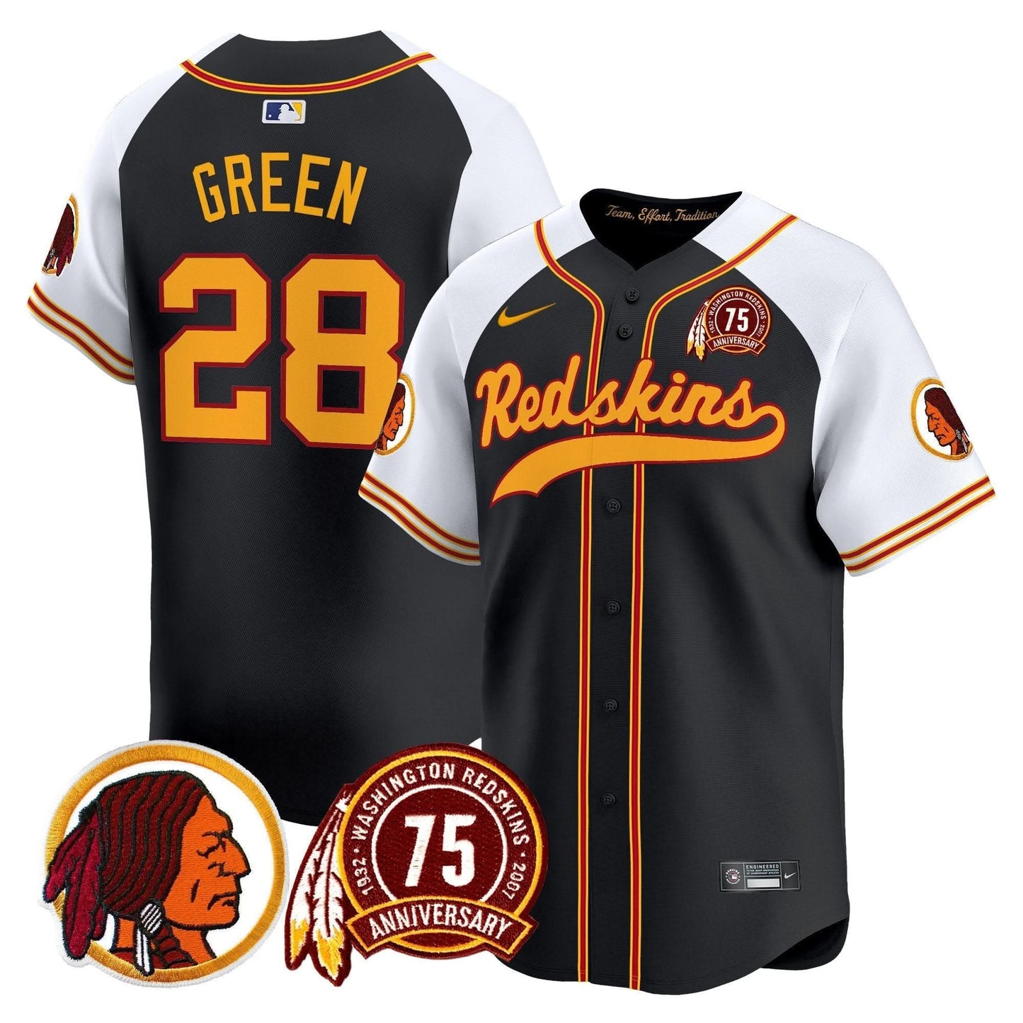 WR 75th Patch Throwback Vapor Premier Limited Jersey - All Stitched