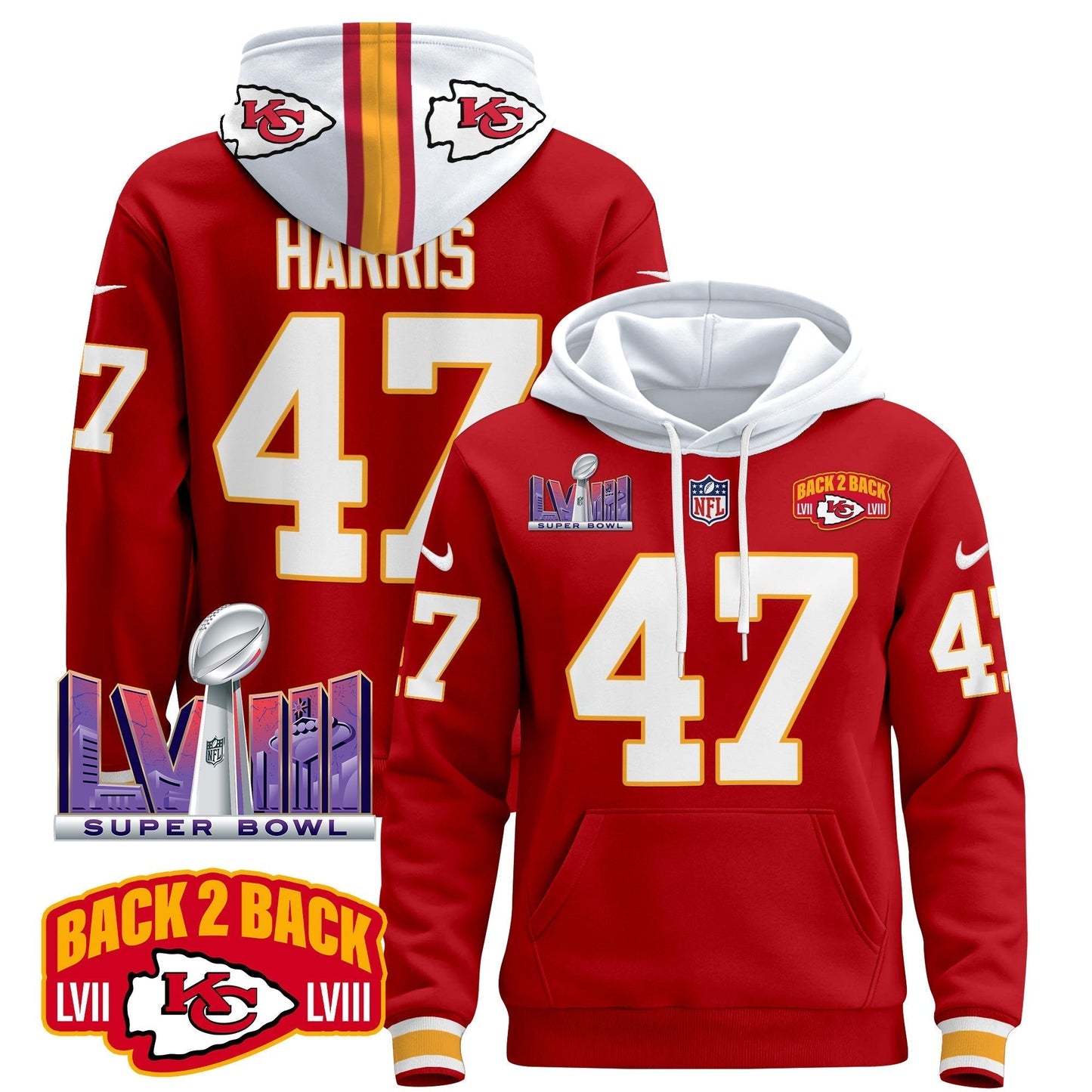 KC 2024 Pullover Hoodie - All Stitched