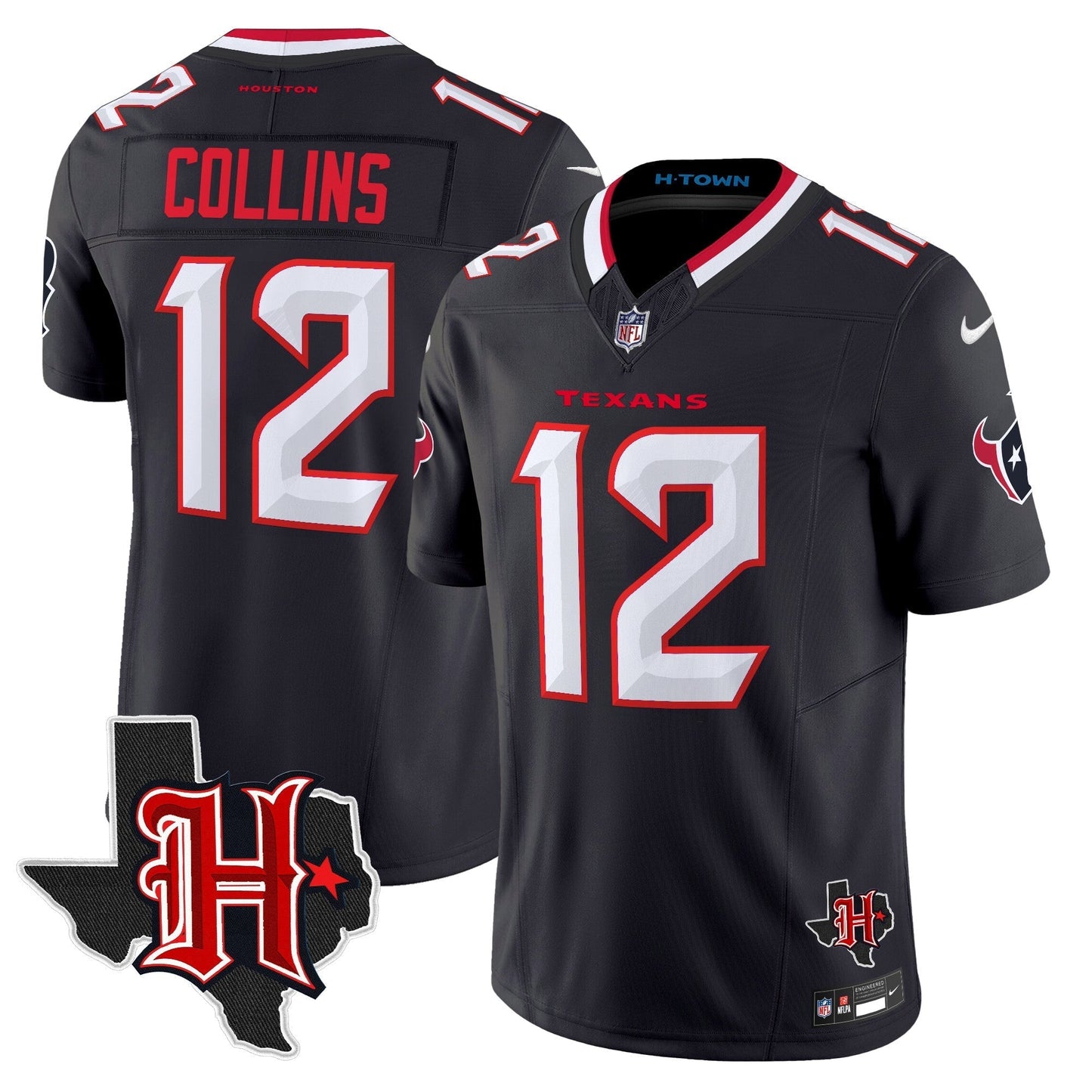 HOU 2024 Texas Patch Vapor Limited Jersey V5 - All Stitched