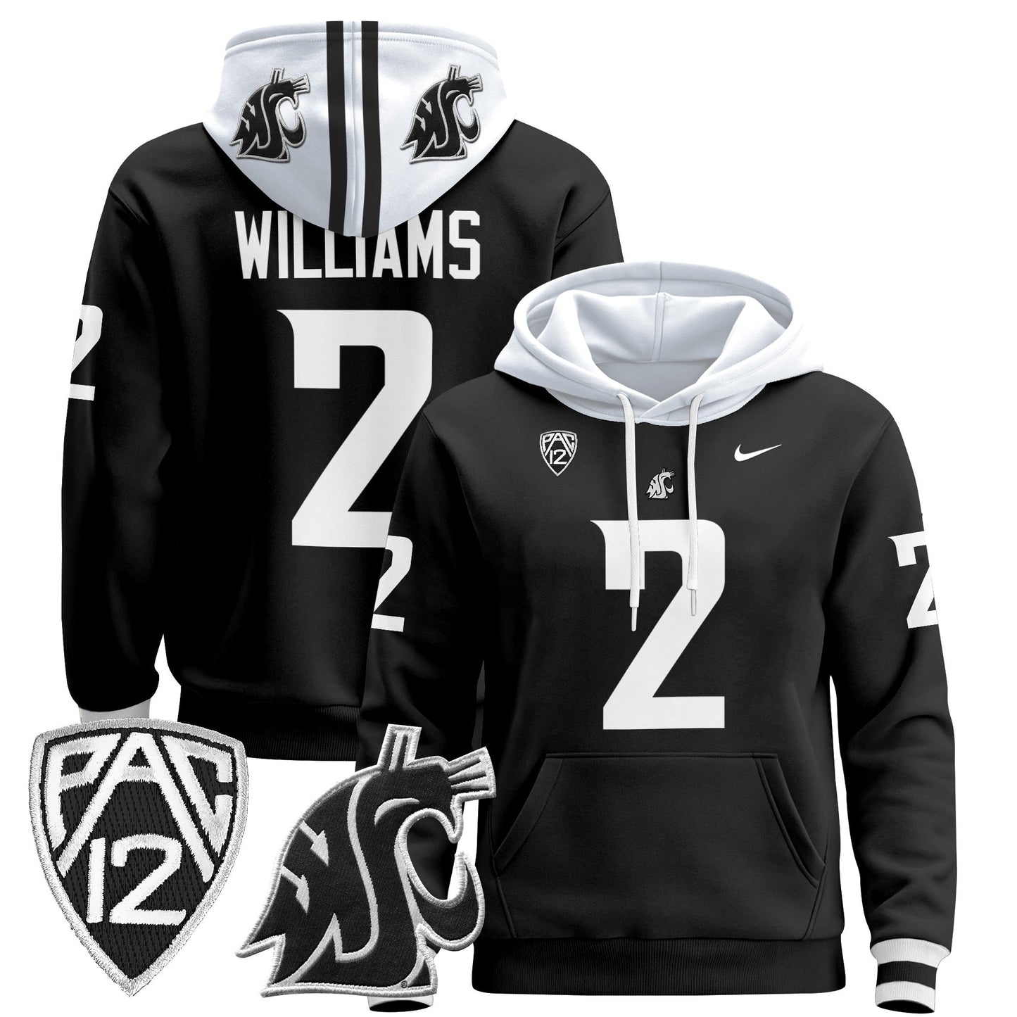 Men's Washington State Cougars 2024 Pullover Hoodie - All Stitched