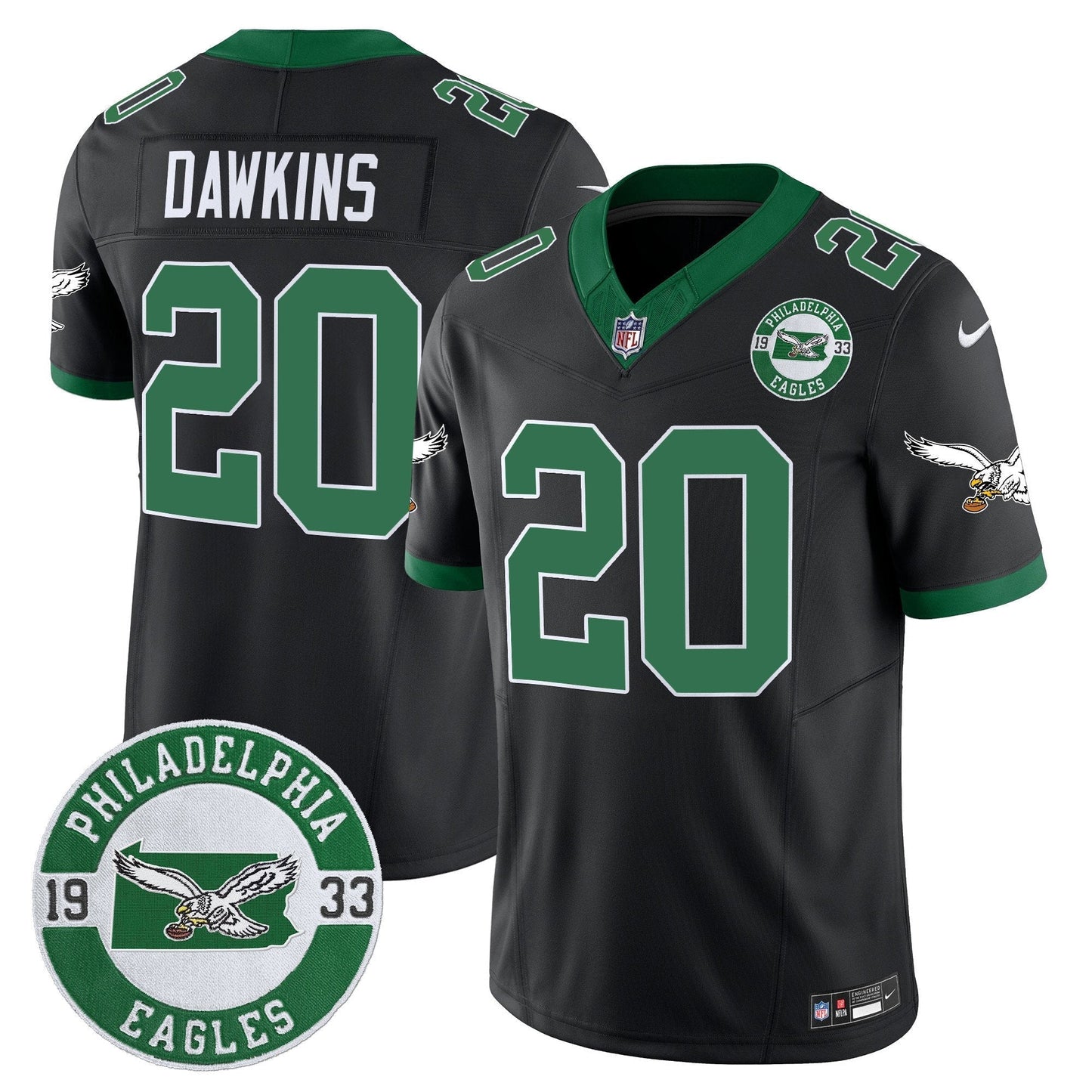 PHI 2025 Throwback Vapor Limited Jersey - Est. 1933 Patch - All Stitched