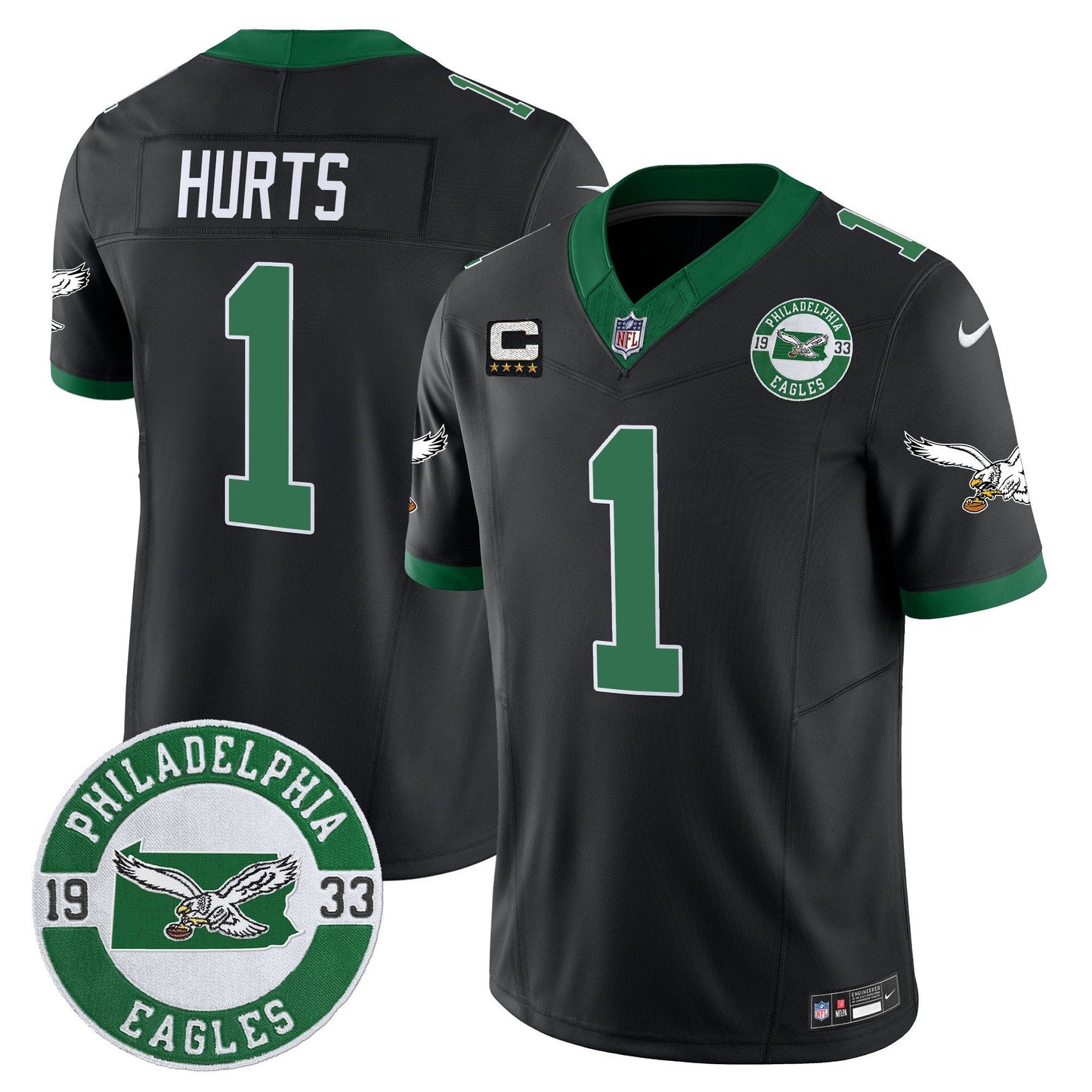 PHI 2025 Throwback Vapor Limited Jersey - Est. 1933 Patch - All Stitched