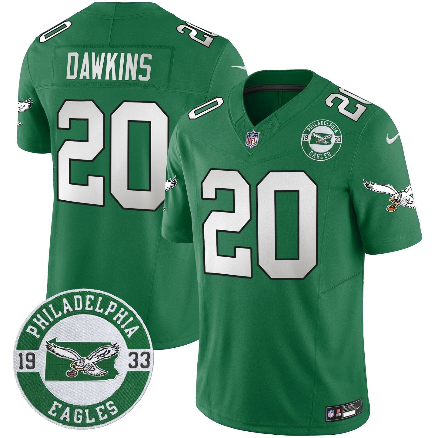 PHI 2025 Throwback Vapor Limited Jersey - Est. 1933 Patch - All Stitched