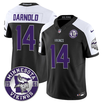 Men's Minnesota Vikings 2024 Vapor Limited Jersey - Est. 1961 Patch - All Stitched
