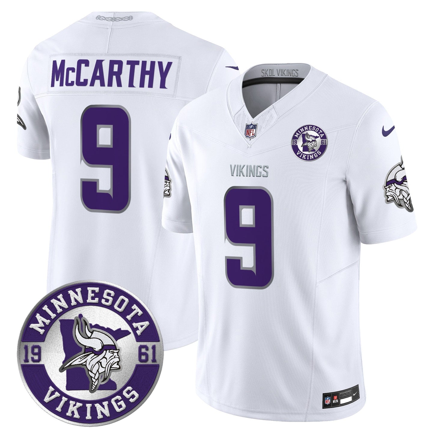 MIN King Of The North Patch Vapor Limited Jersey - Est. 1961 Patch - All Stitched