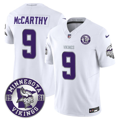 Men's Minnesota Vikings 2024 Vapor Limited Jersey V2 - Est. 1961 Patch - All Stitched