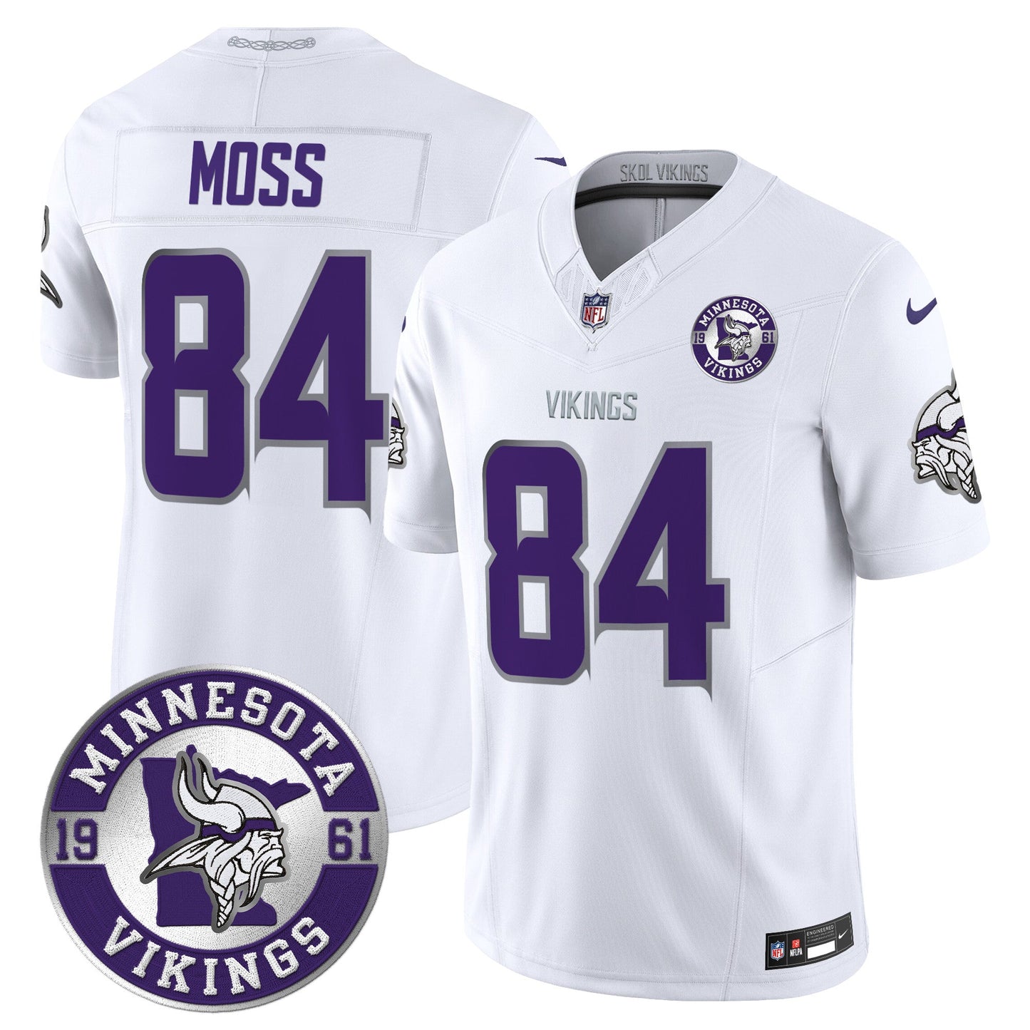 MIN King Of The North Patch Vapor Limited Jersey - Est. 1961 Patch - All Stitched
