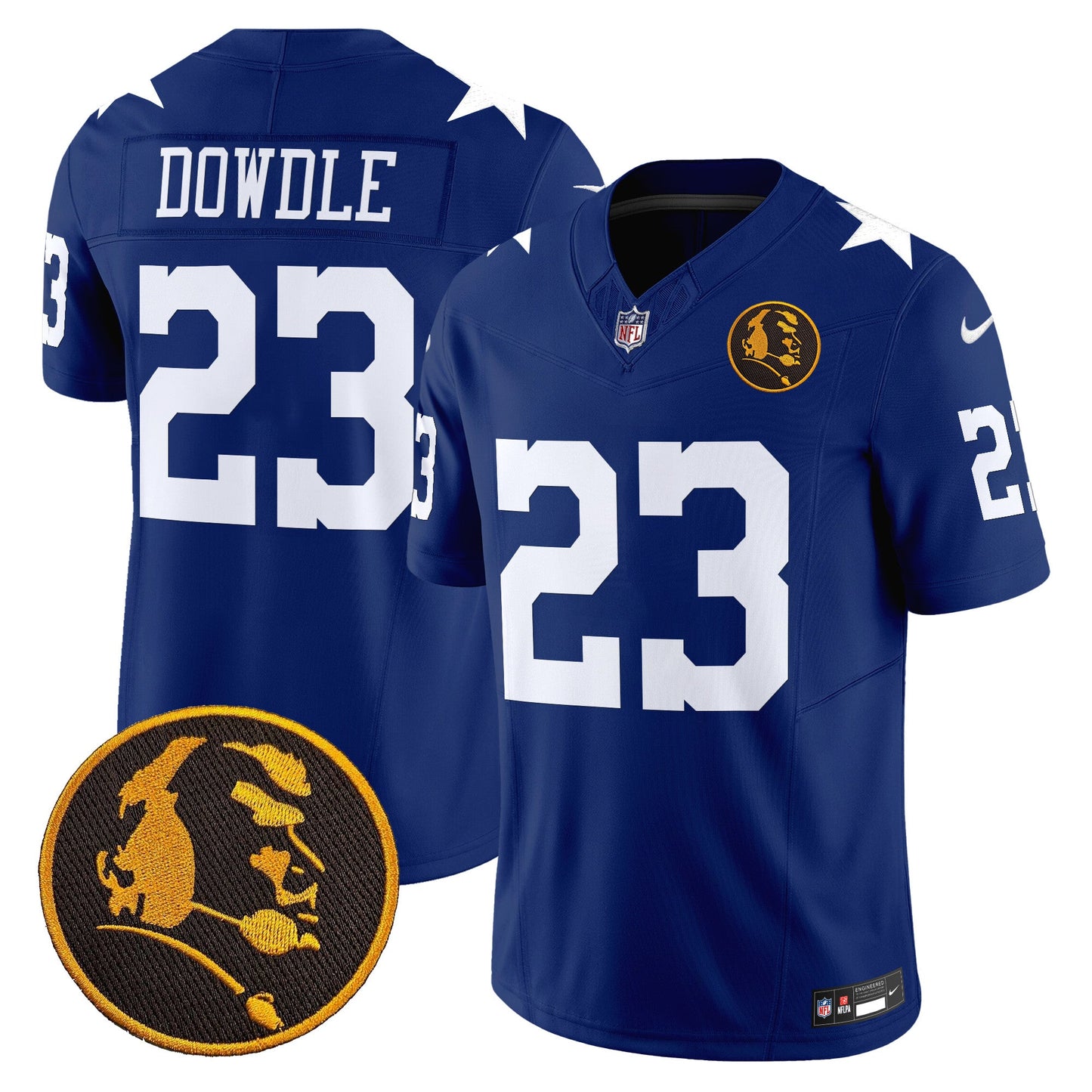 Men's Cowboys Texas & John Madden Patch Vapor Limited Jersey V2 - All Stitched