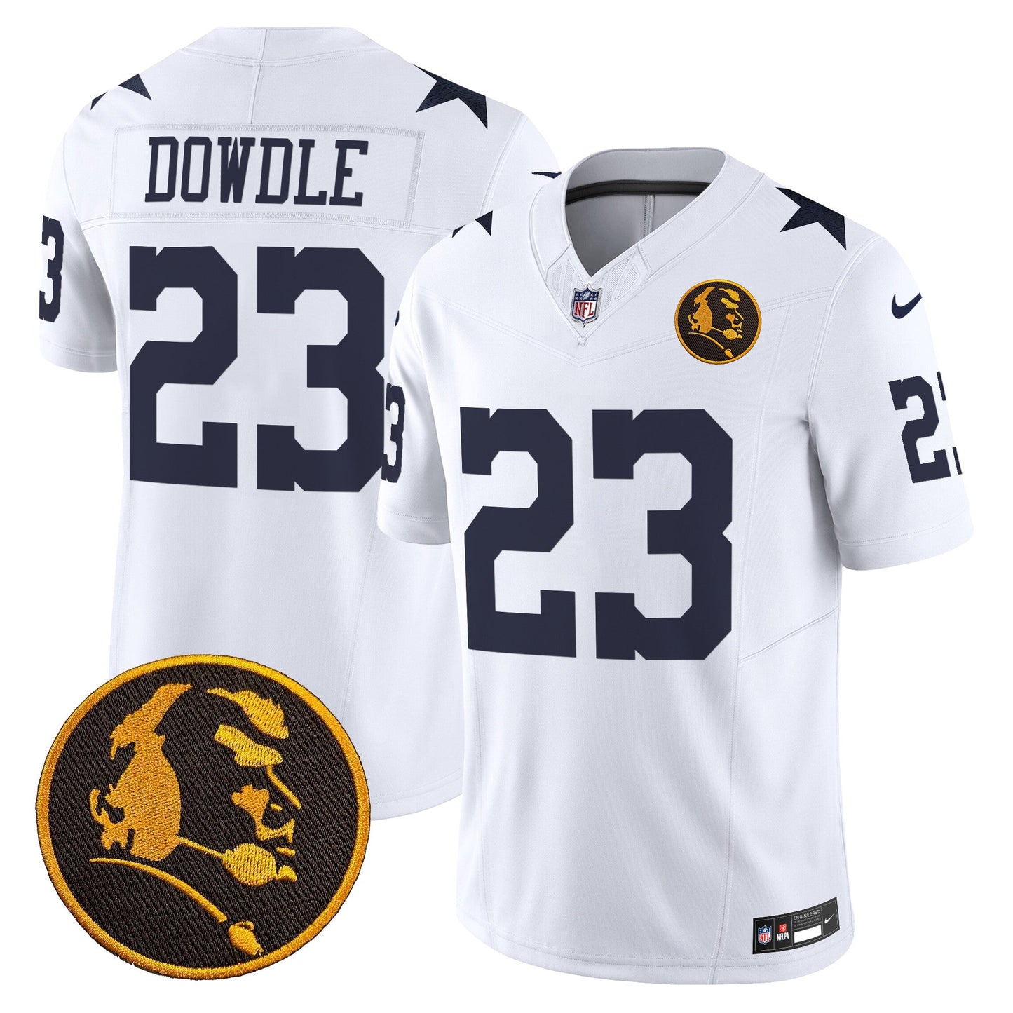 Men's Cowboys Texas & John Madden Patch Vapor Limited Jersey V2 - All Stitched