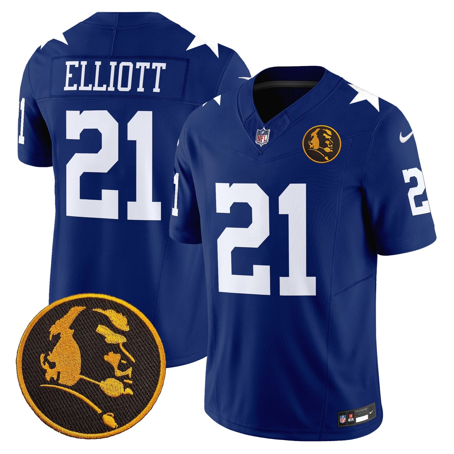 Men's Cowboys Texas & John Madden Patch Vapor Limited Jersey V2 - All Stitched
