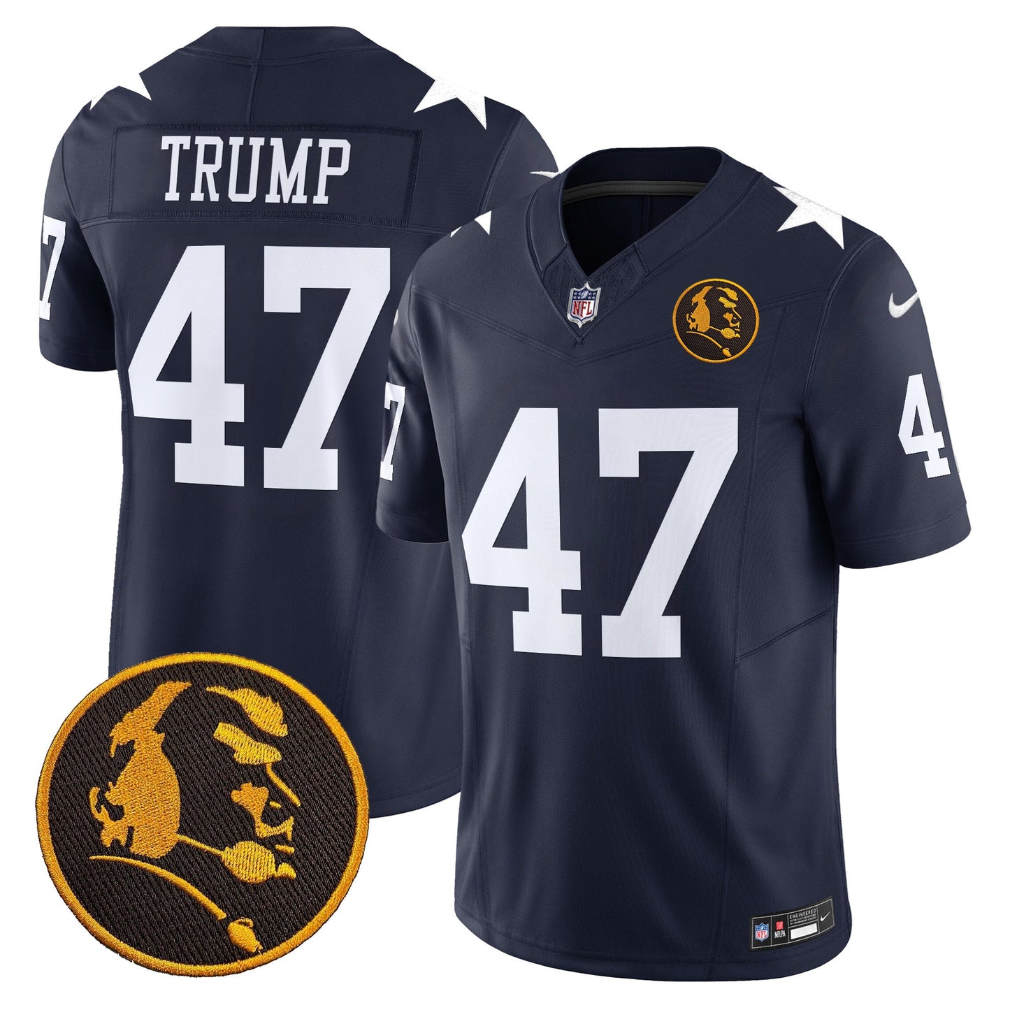 Men's Cowboys Texas & John Madden Patch Vapor Limited Jersey V2 - All Stitched