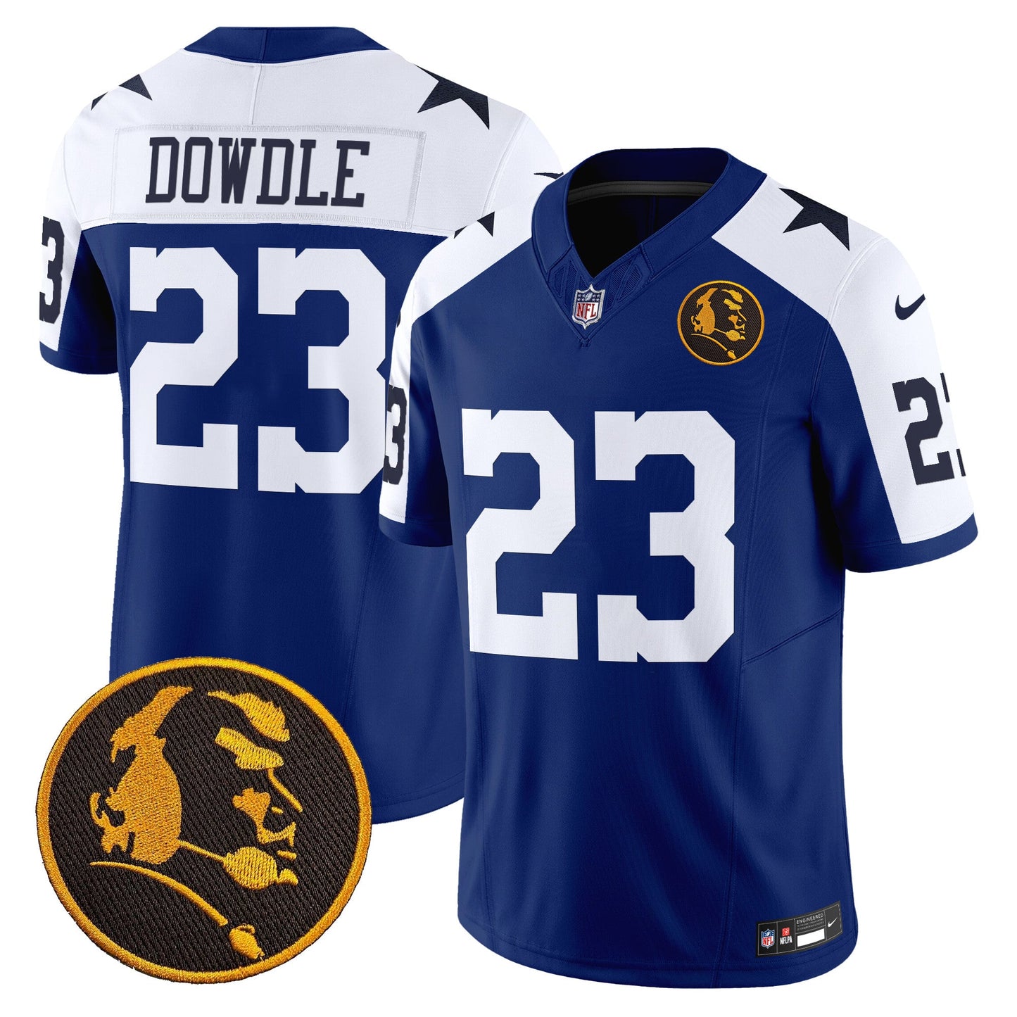 Men's Cowboys Texas & John Madden Patch Vapor Limited Jersey V2 - All Stitched