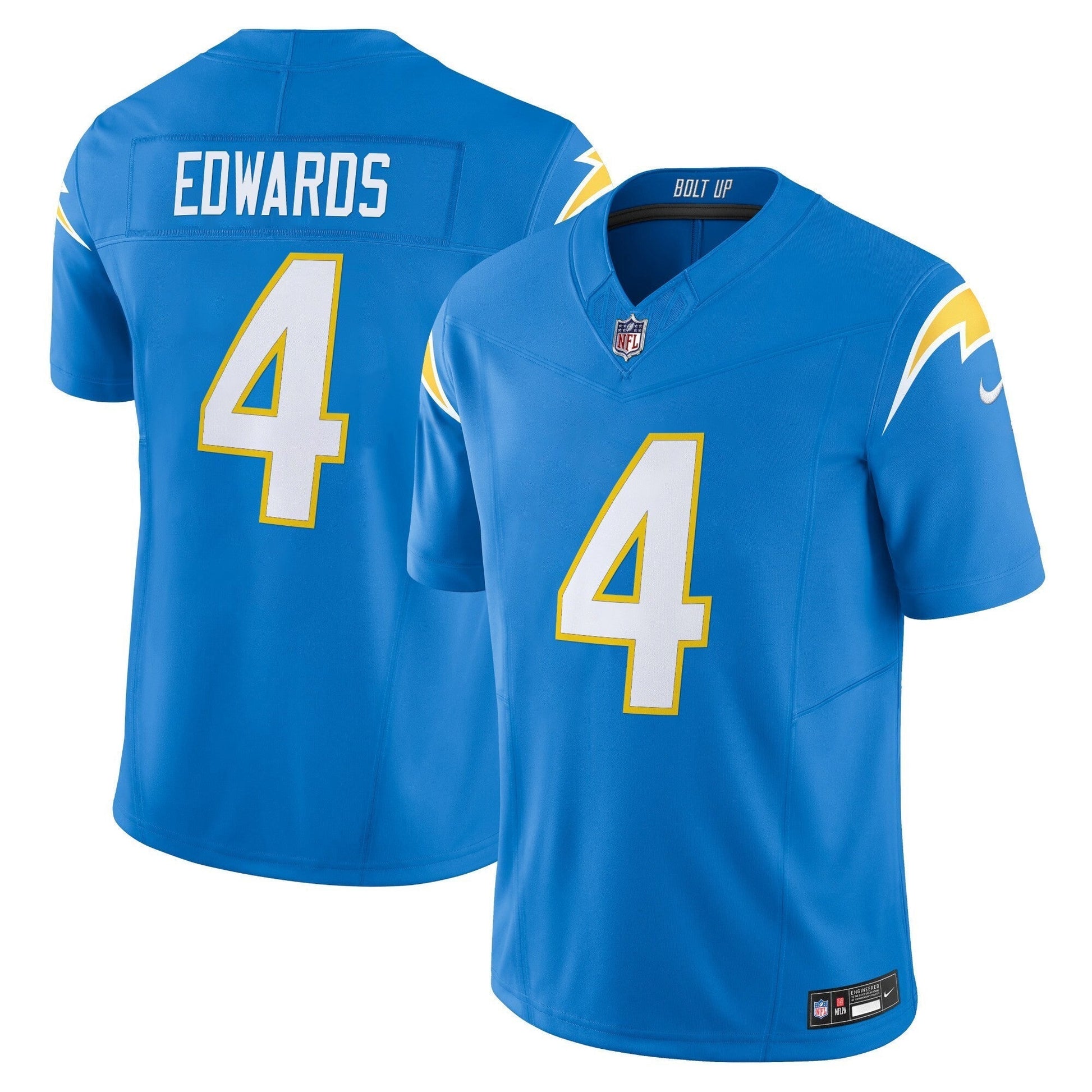 Men's Los Angeles Chargers 2025 Alternate Charger Power Vapor Limited Jersey - All Stitched