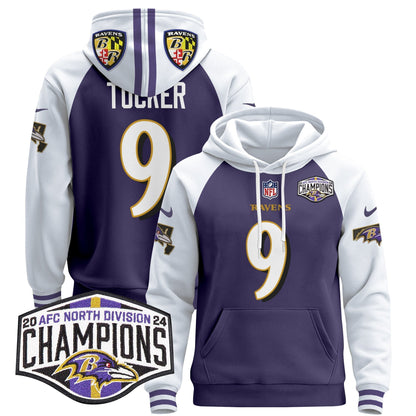 BAL 2024 AFC North Division Champions Patch Pullover Hoodie V2 - All Stitched