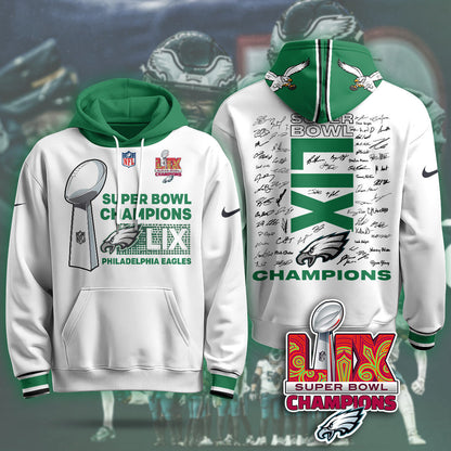 PHI Super Bowl LIX Champions Hoodie - Printed