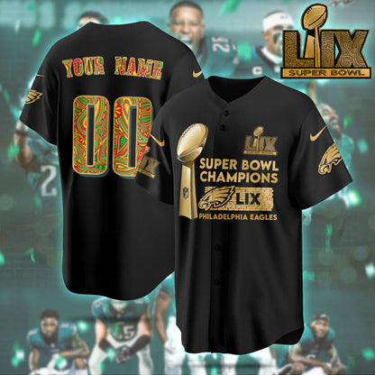 PHI Super Bowl LIX Champions Custom Limited Jersey