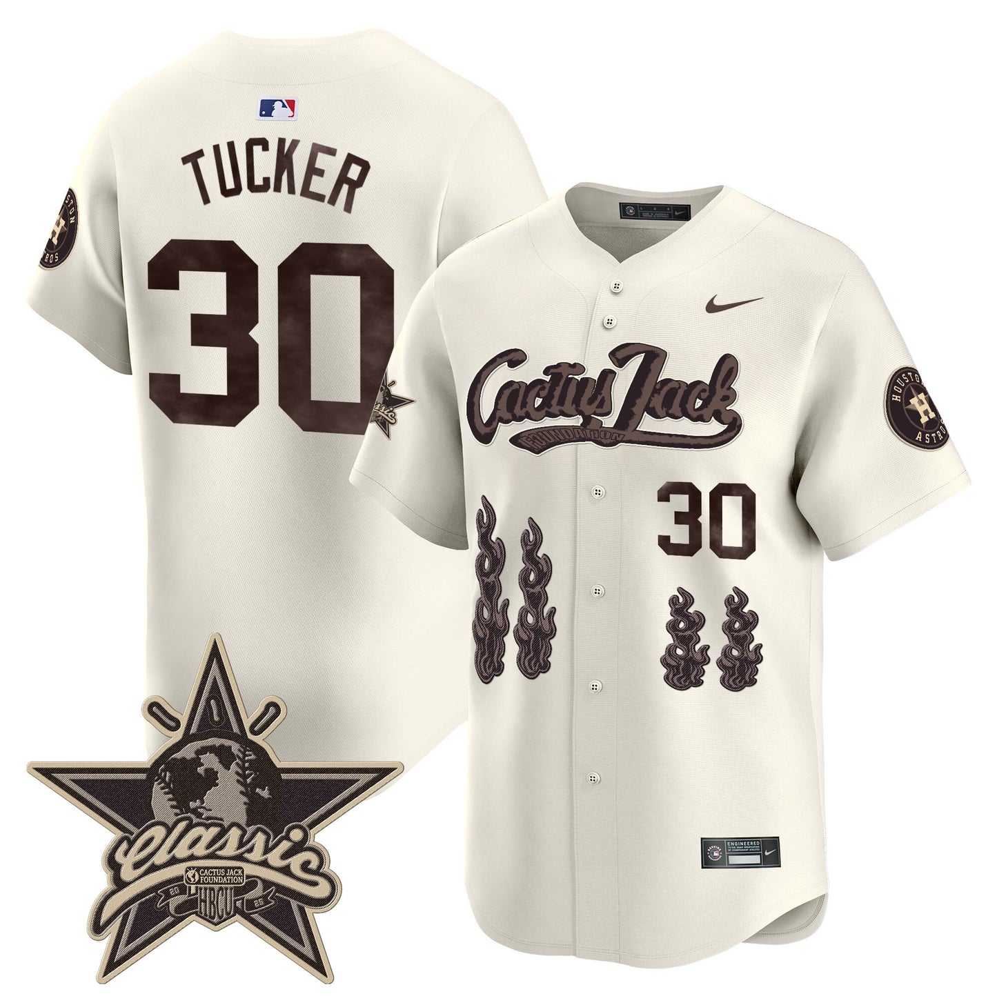 Houston Astros Cactus Jack 2025 Vapor Premier Limited Jersey - All Stitched