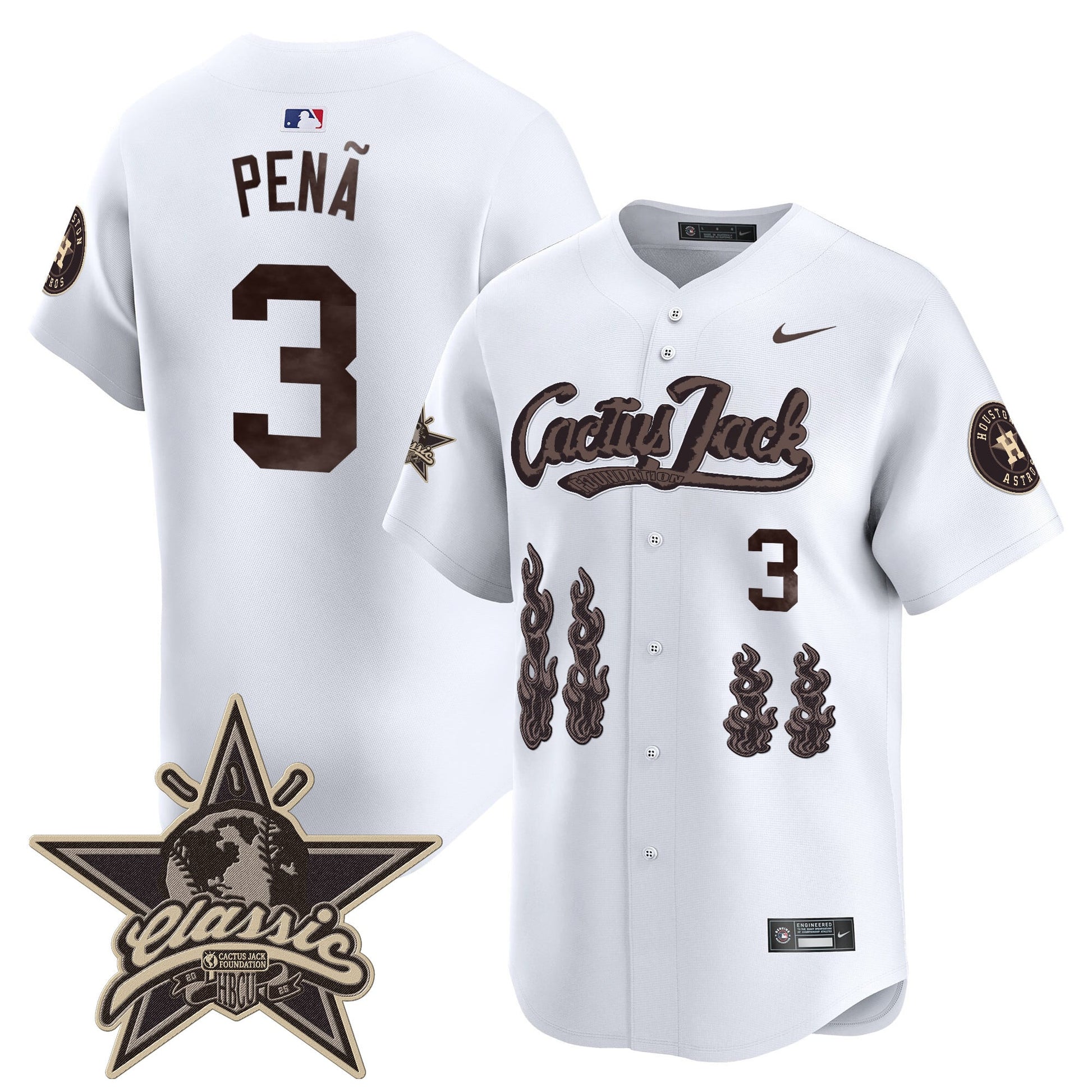 Houston Astros Cactus Jack 2025 Vapor Premier Limited Jersey - All Stitched