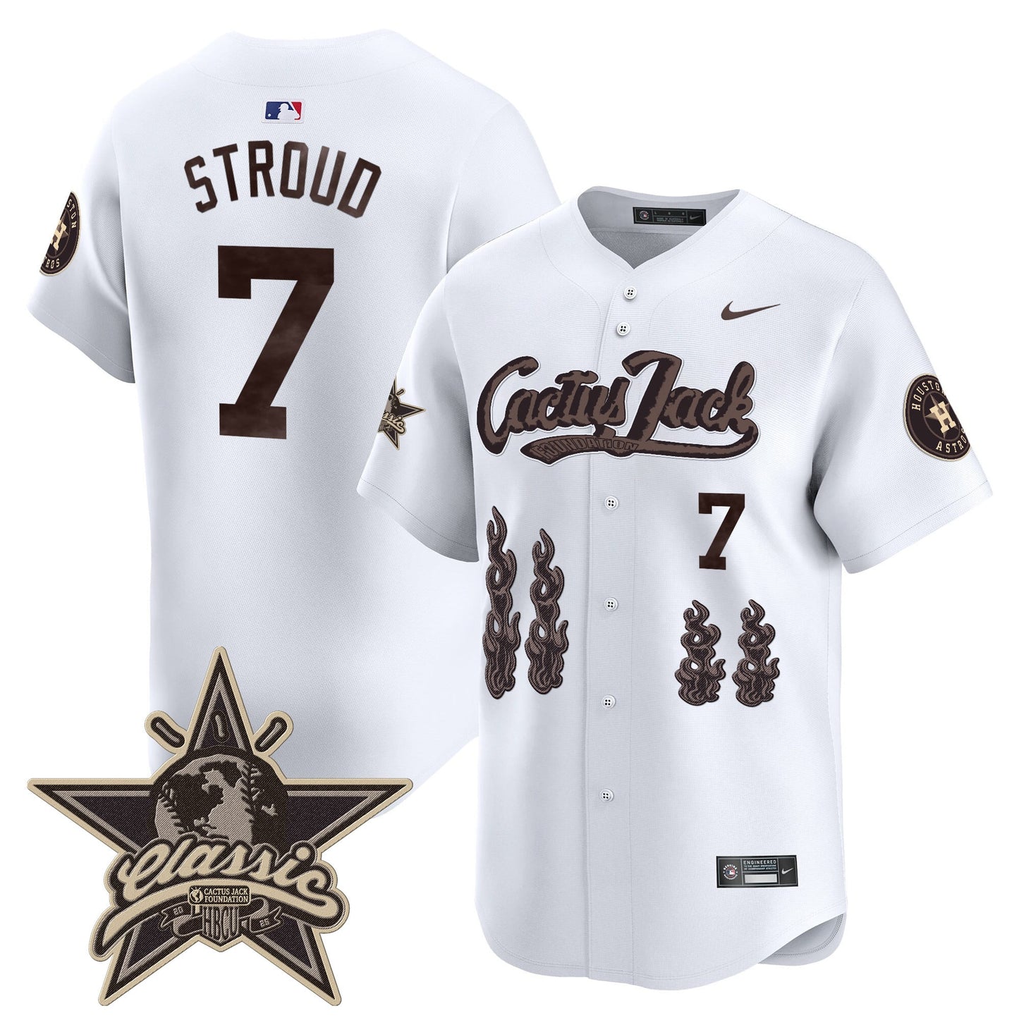 Houston Astros Cactus Jack 2025 Vapor Premier Limited Jersey - All Stitched