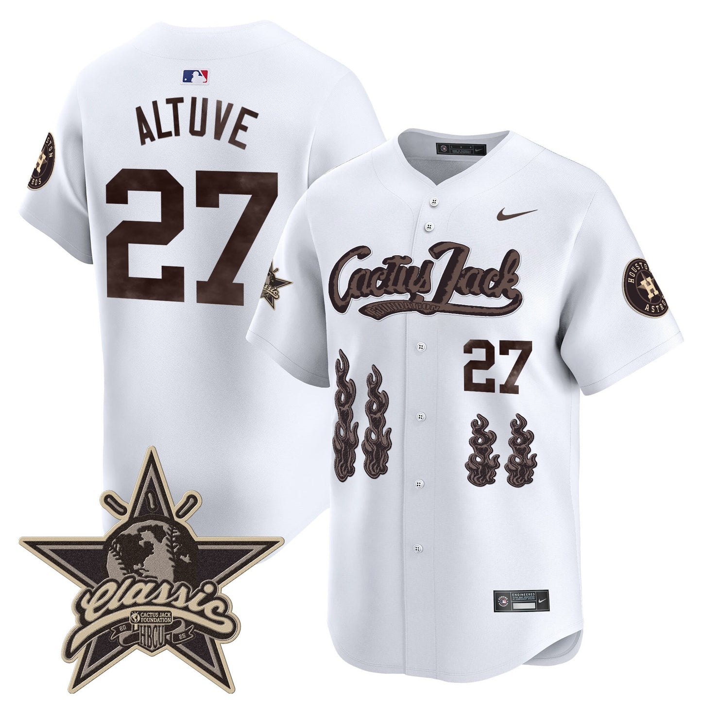 Houston Astros Cactus Jack 2025 Vapor Premier Limited Jersey - All Stitched