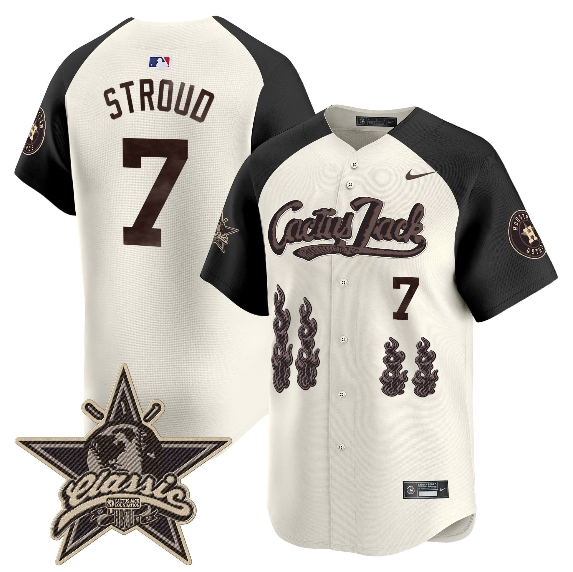 Houston Astros Cactus Jack 2025 Vapor Premier Limited Jersey - All Stitched