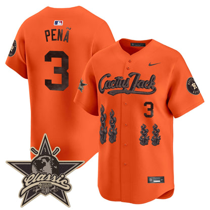 Houston Astros Cactus Jack 2025 Vapor Premier Limited Jersey - All Stitched