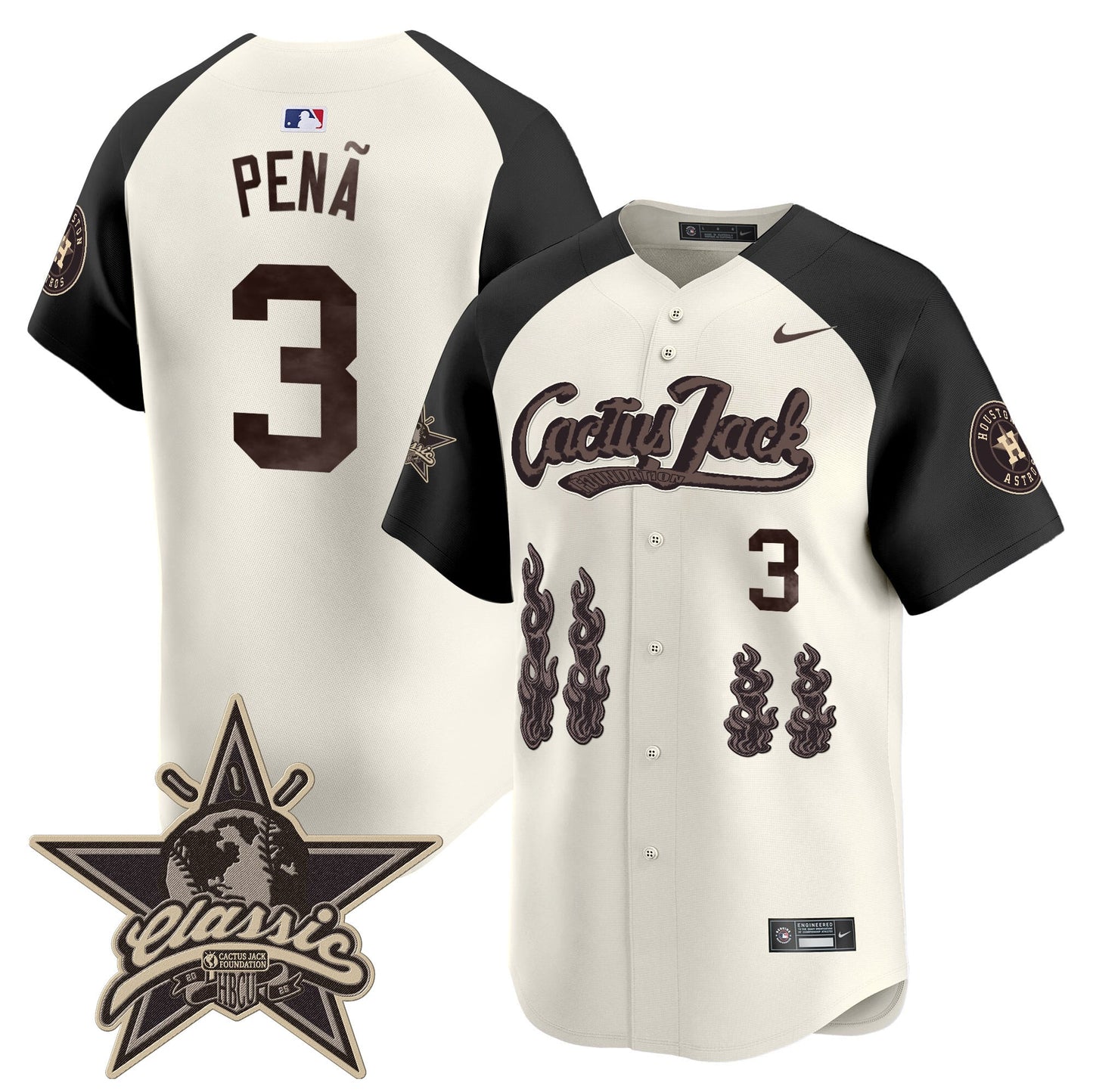 Houston Astros Cactus Jack 2025 Vapor Premier Limited Jersey - All Stitched