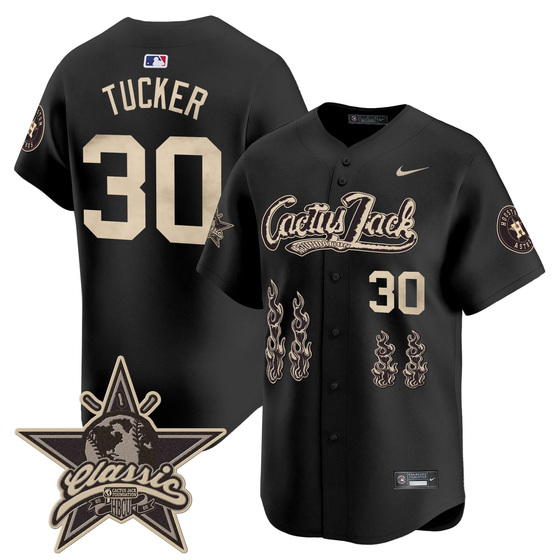 Houston Astros Cactus Jack 2025 Vapor Premier Limited Jersey - All Stitched