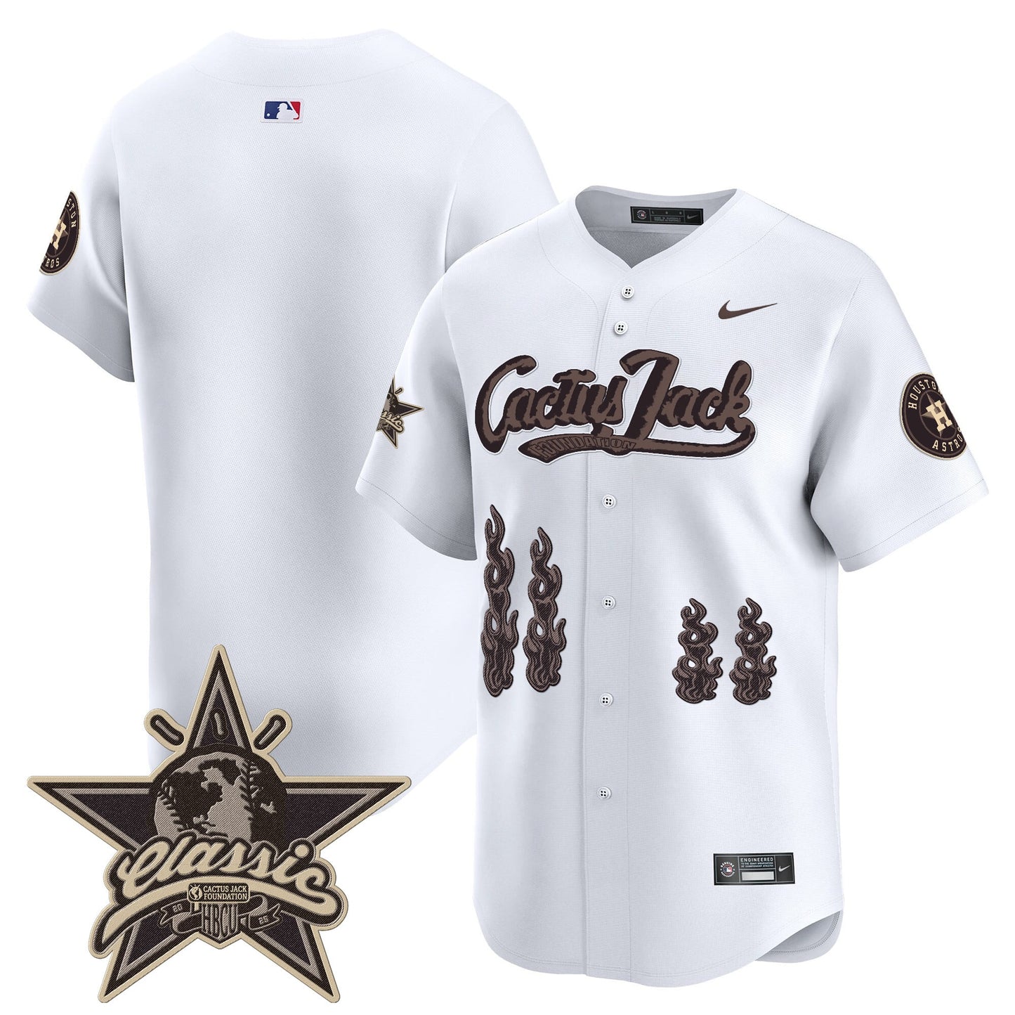 Houston Astros Cactus Jack 2025 Vapor Premier Limited Jersey - All Stitched
