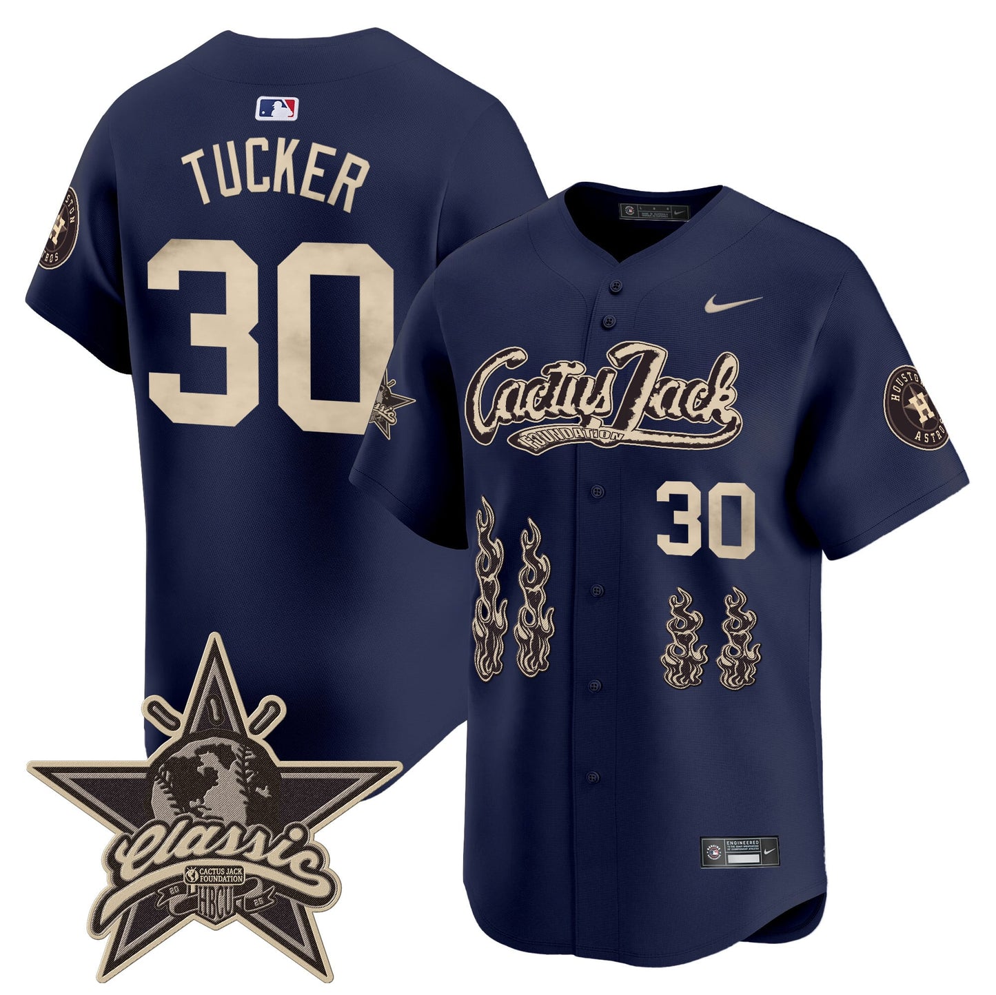 Houston Astros Cactus Jack 2025 Vapor Premier Limited Jersey - All Stitched