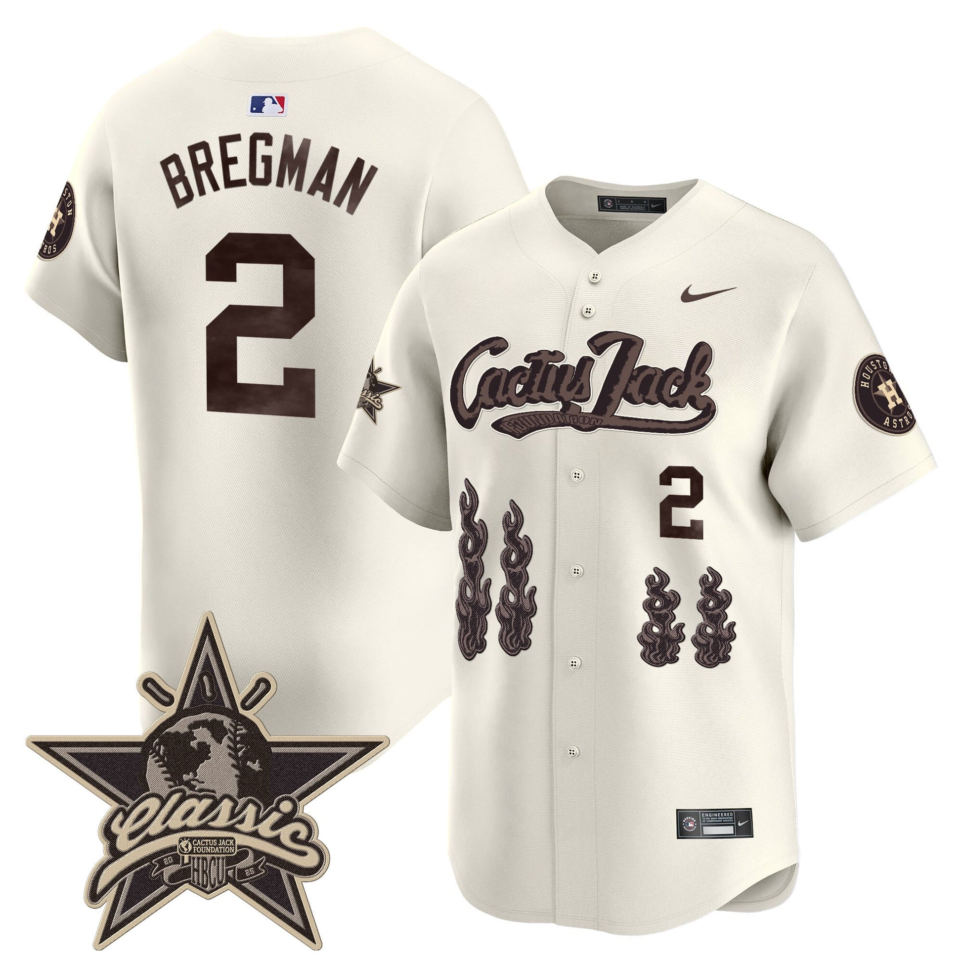 Houston Astros Cactus Jack 2025 Vapor Premier Limited Jersey - All Stitched