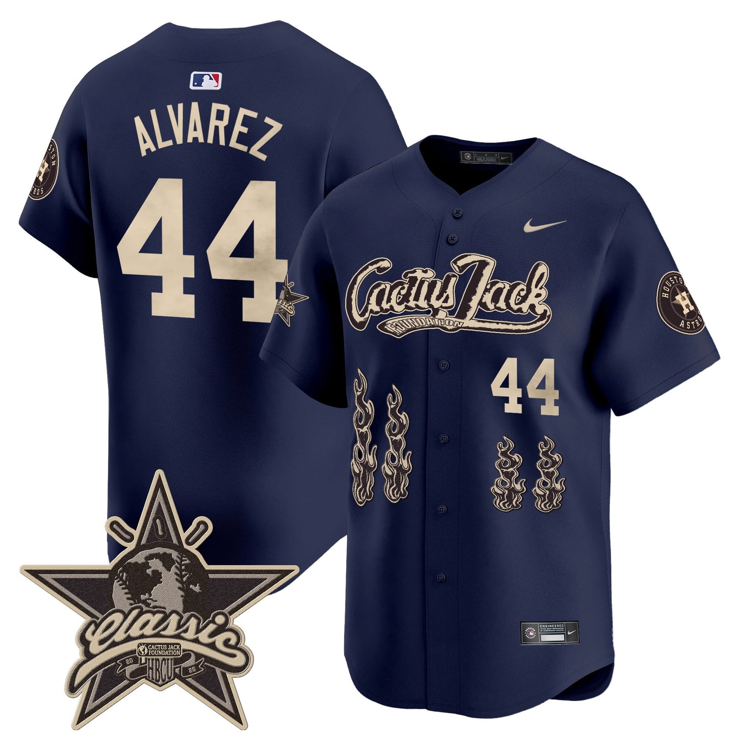 Houston Astros Cactus Jack 2025 Vapor Premier Limited Jersey - All Stitched