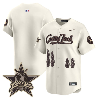 Houston Astros Cactus Jack 2025 Vapor Premier Limited Jersey - All Stitched