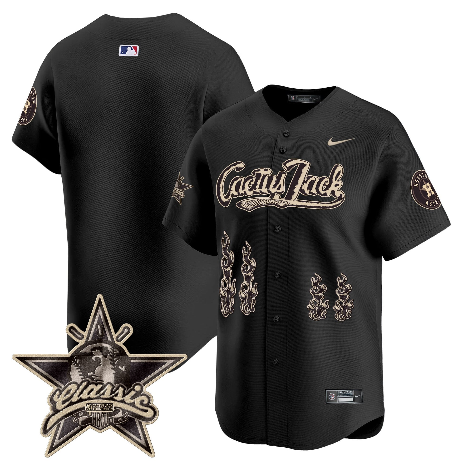 Houston Astros Cactus Jack 2025 Vapor Premier Limited Jersey - All Stitched