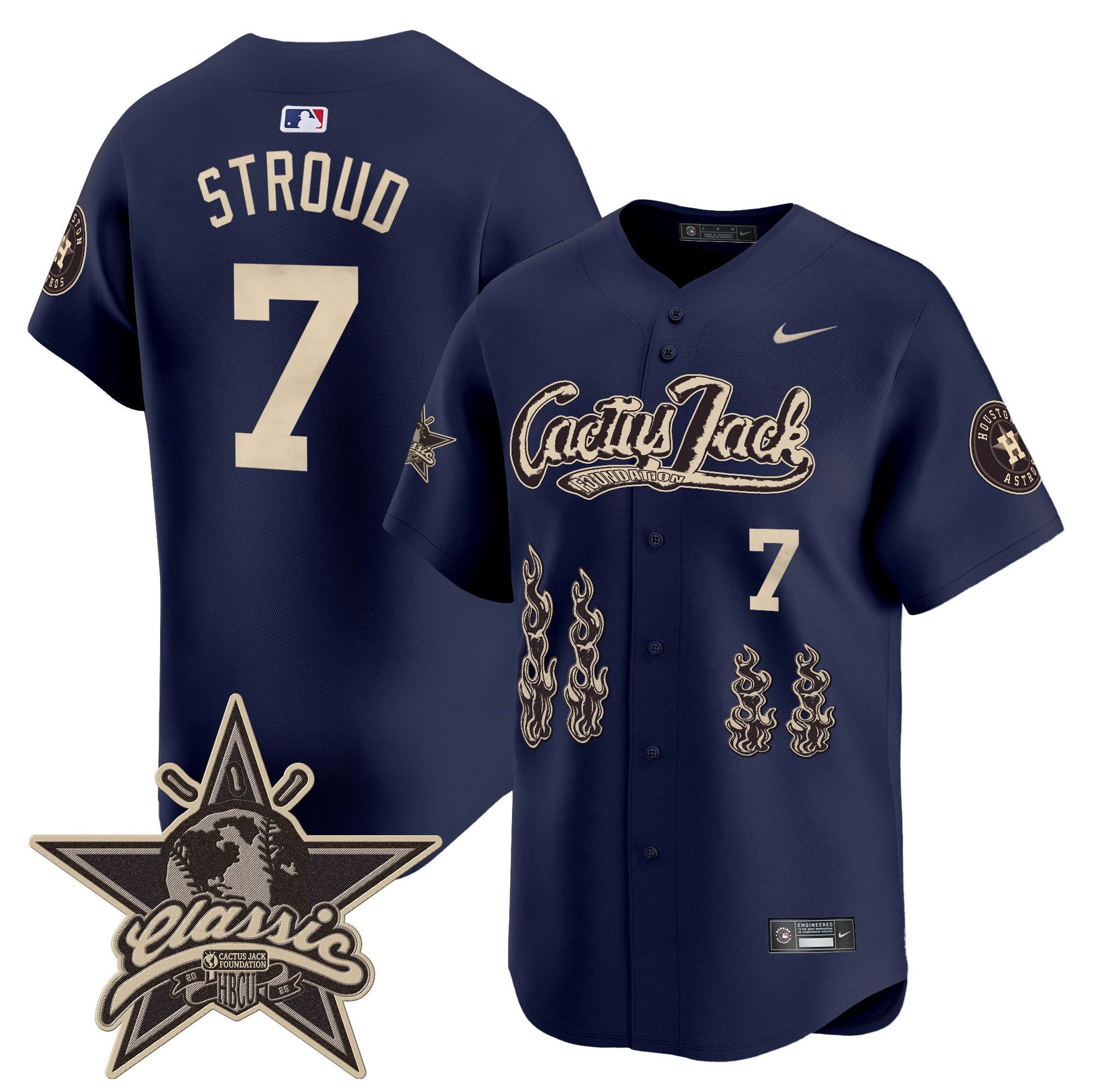 Houston Astros Cactus Jack 2025 Vapor Premier Limited Jersey - All Stitched