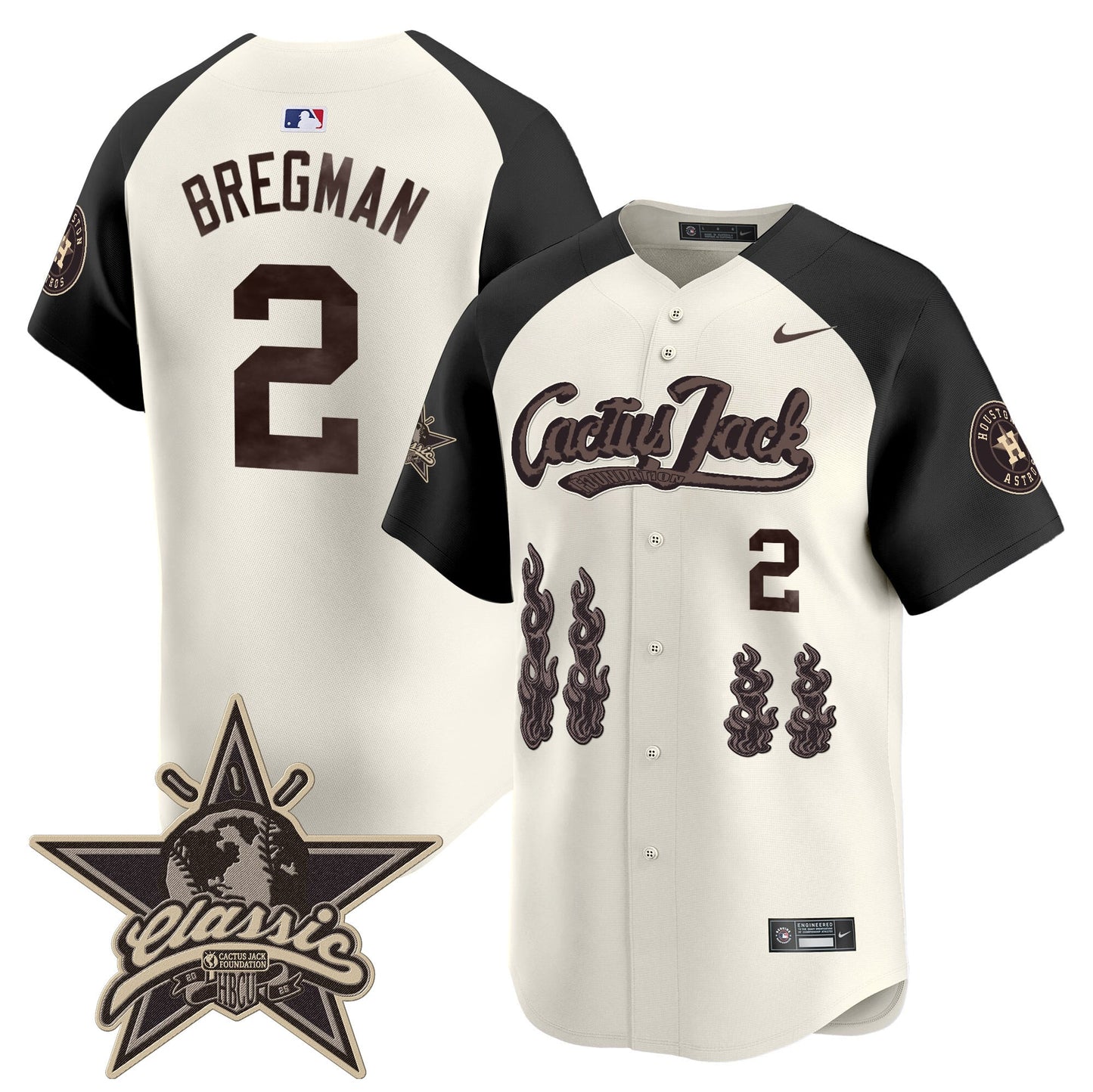 Houston Astros Cactus Jack 2025 Vapor Premier Limited Jersey - All Stitched