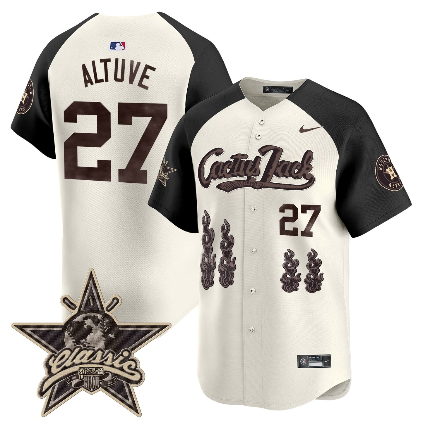 Houston Astros Cactus Jack 2025 Vapor Premier Limited Jersey - All Stitched