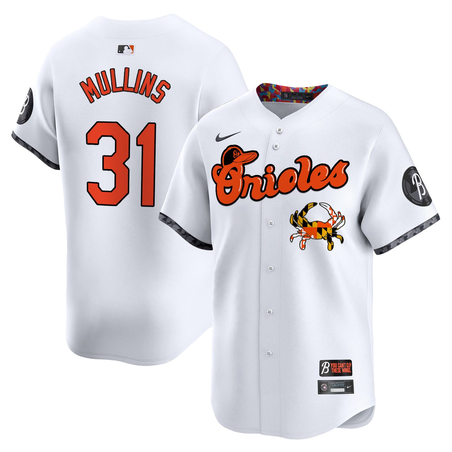 Baltimore Orioles Maryland Blue Crab Vapor Premier Limited Jersey - All Stitched