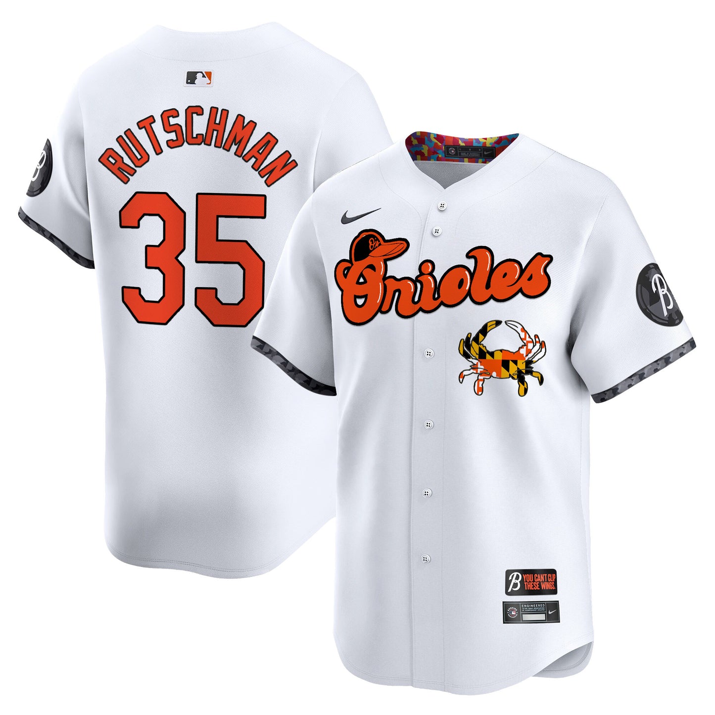 Baltimore Orioles Maryland Blue Crab Vapor Premier Limited Jersey - All Stitched