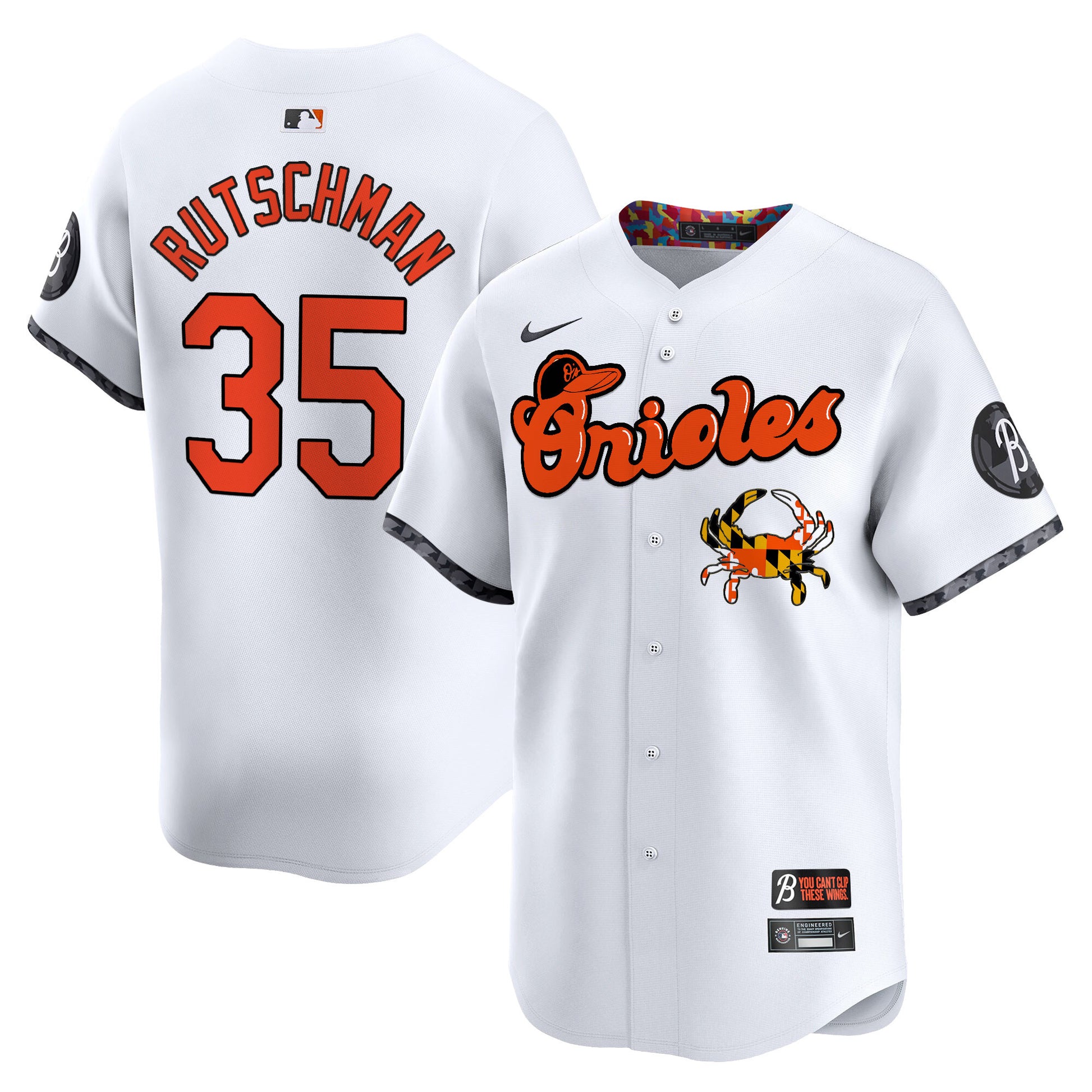 Baltimore Orioles Maryland Blue Crab Vapor Premier Limited Jersey - All Stitched