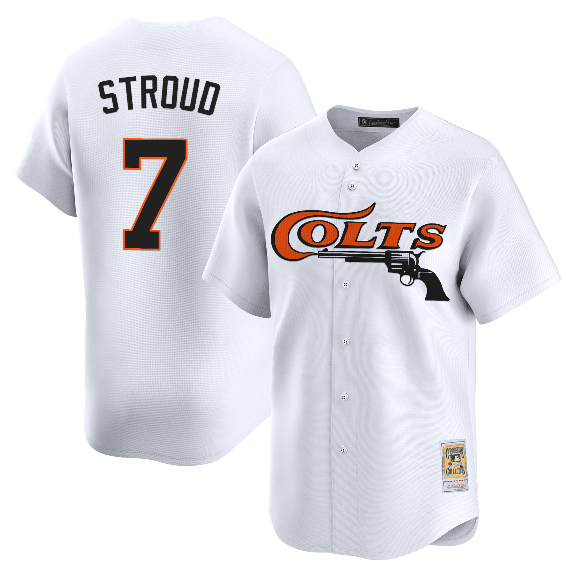Men's Houston Astros Throwback Vapor Premier Limited Jersey - All Stitched